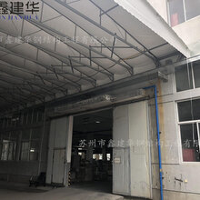 折叠电动雨棚上门安装图片