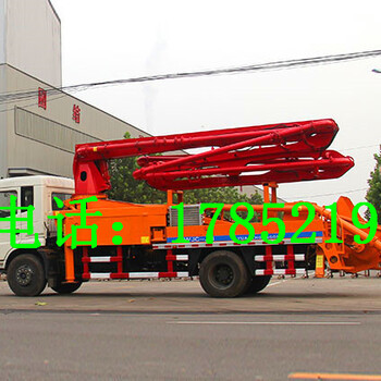 供应济宁泵车天泵混凝土泵车移动天泵臂架泵车国龙重工