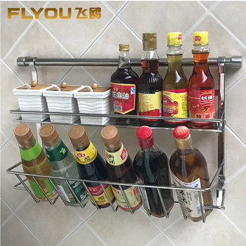 廚房置物架304不銹鋼壁掛調(diào)料調(diào)味刀架用品用具收納掛件掛架