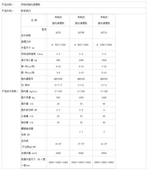 吊钩式抛丸清理机