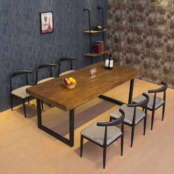 厂家咖啡厅餐桌实木餐桌餐厅餐桌定做