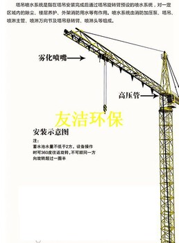 南京塔吊喷淋安装图、高塔喷淋怎么安装