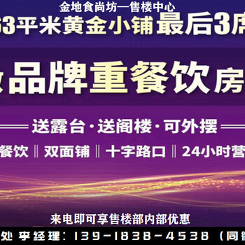 松江金地食尚坊商铺上海的商铺要的