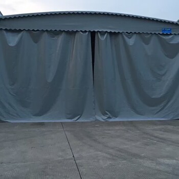 合肥中盛订做户外折叠移动大雨棚移动式钢结构雨棚移动活动施工雨棚汽车活动车棚