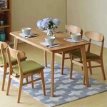 美琳馨品牌北欧实木橡木餐桌椅