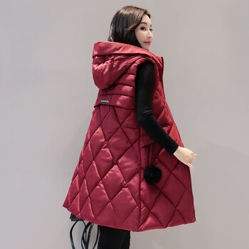 广西玉林冬季女装羽绒服厂家新款韩版棉衣外套中长款时尚羽绒服批发