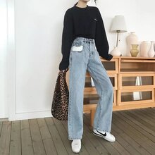厂家清仓5元以下牛仔裤赶集便宜尾货牛仔裤批发图片