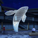鲸鱼雕塑制作安装图