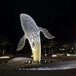 唐韵不锈钢镂空鲸鱼雕塑,贵州鲸鱼雕塑制作厂家
