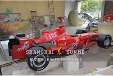 上海升美F1赛车玻璃钢雕塑户外树脂模型道具摆件定制图片4