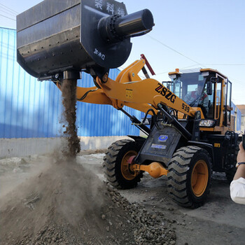 建筑工地搅拌斗铲车装载机搅拌斗随时随地可施工搅拌斗装载机