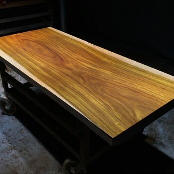 奥坎家具实木大板原木茶桌餐桌书桌办公桌会议桌画案桌