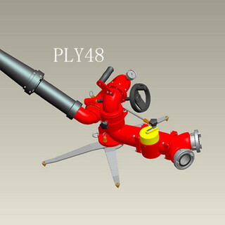 云湖牌PLY48移动式消防泡沫水两用消防炮图片4