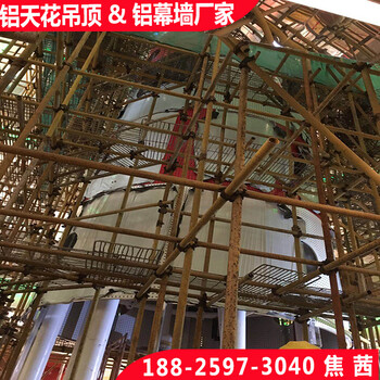 佛山禅城商场包柱子红色平面铝单板异型弧形铝单板厂家