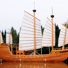 公园仿古道具船商场活动装饰船大型海盗船户外帆船景观木船怀旧