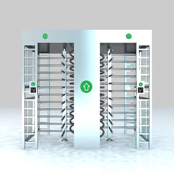 车站码头工地门禁闸机监狱十字转闸全高闸智能刷卡指纹人脸识别
