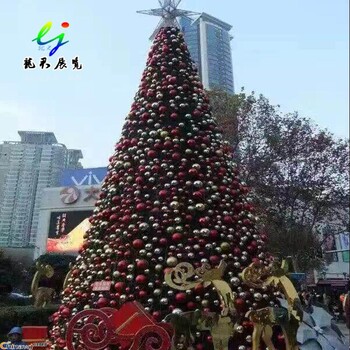 圣诞道具制作圣诞树来图定制大型圣诞树制作