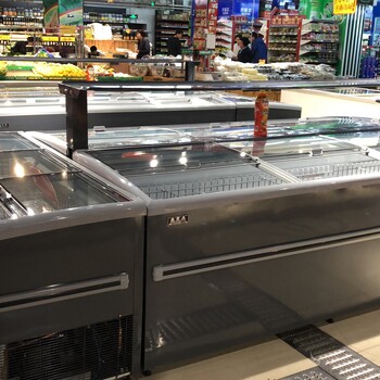 岛柜商用冷冻柜保鲜柜卧式大型超市卧柜大容量海鲜展示柜速冻柜低温冰柜