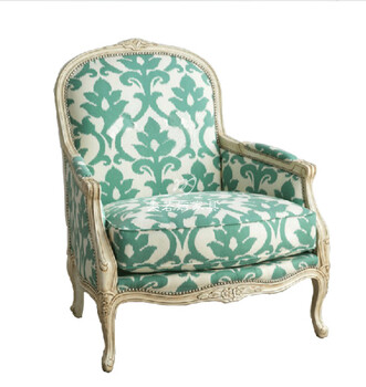 美若婳家具新款布艺个性老虎椅美式单人实木沙发高背复古客厅沙发扶手椅