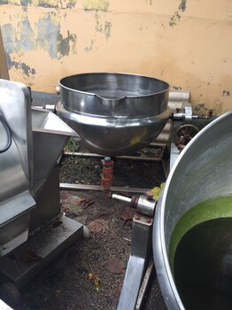 转让食品设备二手电加热夹层锅搅拌式夹层锅出售