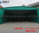 无锡南长区鑫建华定做户外推拉帐篷大型伸缩活动雨篷遮阳棚仓库临时移动雨棚厂家图片