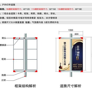 铝合金抗风道旗架