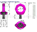 RUD吊环六角螺栓固定式VRS-F-M16进口德国RUD万向旋转吊环图片