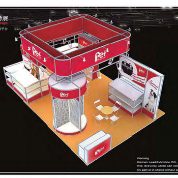 美国当地工厂搭建—superzoo2017年拉斯宠物展—展位设计布展