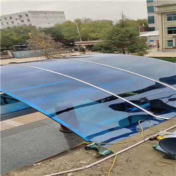 污水处理厂拱形阳光棚10mm8mm双层阳光板覆盖施工快成本低