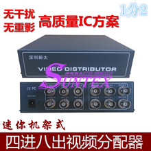 视频分配器机1分2架式四进八出信号放大器信号放大器监控图片