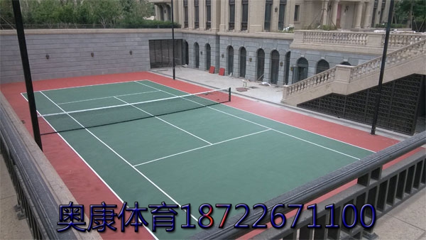 山东菏泽硅pu网球场施工塑胶场地铺设硅pu网球场厂家直销