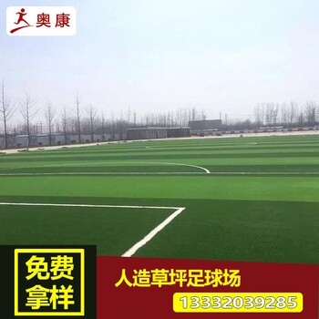 天津塘沽足球场假草坪铺装方法人造假草材料