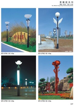 4米園區(qū)景觀庭院燈，照明度強(qiáng)，節(jié)能環(huán)保，榮輝路燈生產(chǎn)