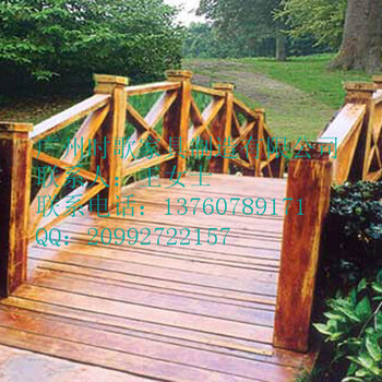 景观设施木桥小桥拱桥可定制