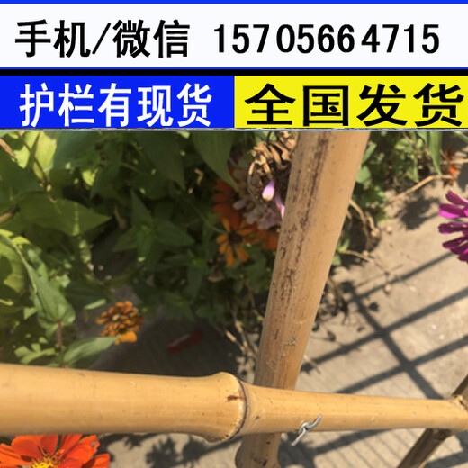 赣州兴国县PVC塑钢加厚实心护栏围墙园艺草坪护栏送立柱，送配件