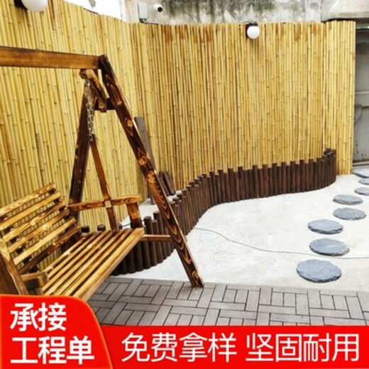 蚌埠怀远县木栅栏庭院花园围栏竹篱笆（中闻资讯）