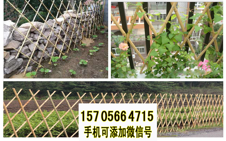 绍兴新昌县竹栅栏 竹护栏草坪护栏花池白色塑料（中闻资讯）