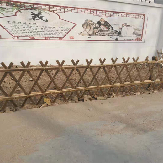 正定pvc护栏PVC护栏竹拉网竹片围墙塑钢护栏