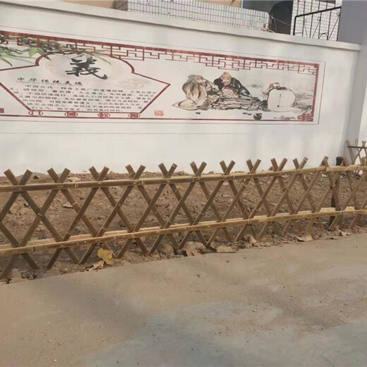 安福pvc护栏防腐木篱笆围栏围墙竹片定制塑钢护栏