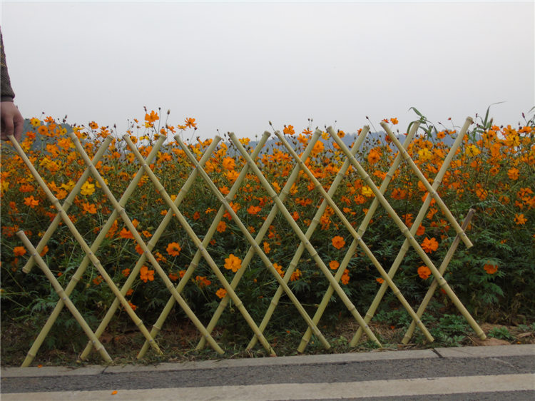 新余渝水区竹篱笆美丽乡村护栏pvc塑钢护栏