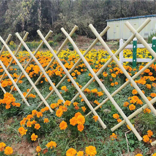 宁洱哈尼族彝族自治pvc护栏竹子篱笆墙围栏室外庭院护栏塑钢护栏