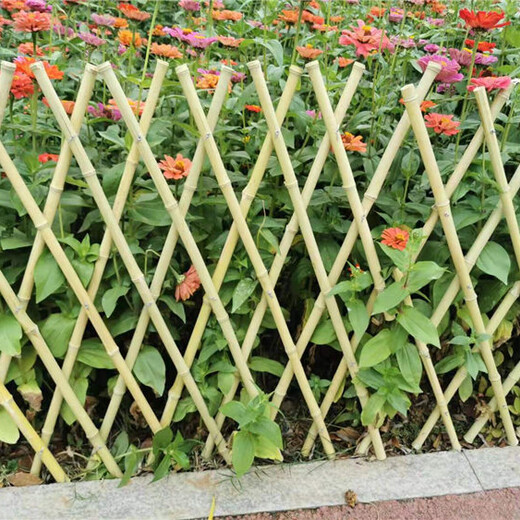 泽州竹篱笆碳化竹竹篱笆园艺竹篱笆定制塑钢护栏百度爱采购