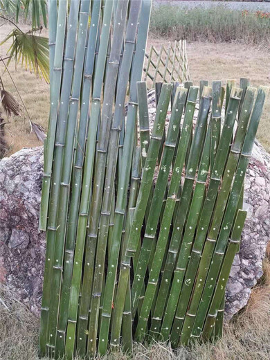 阳山竹篱笆仿竹节护栏竹篱笆竹子护栏厂家