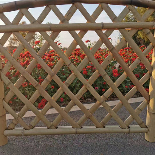 瑞安竹篱笆塑钢护栏圃竹篱笆竹子护栏价格定制定做