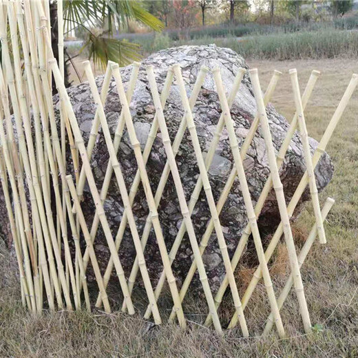 竹篱笆庭院装饰隔断基坑竹护栏竹栅栏厂家