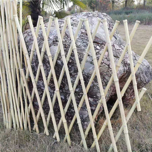 潮阳区竹篱笆竹片碳化竹围栏竹子护栏价格厂家