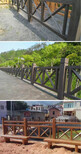 余江县竹护栏pvc护栏重庆巫山木栅栏仿竹篱笆pvc护栏图片4