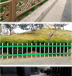 淮安竹篱笆塑料篱笆伸缩紫竹栅栏竹护栏生产图片2