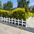 长春竹篱笆塑钢pvc护栏围栏草坪围栏竹护栏全国供应