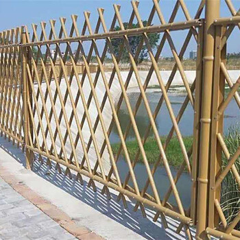 三水竹篱笆木栅栏钦州钦南区塑钢护栏竹子护栏木栅栏